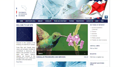 Desktop Screenshot of costaricaembassy.com